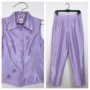 R&K Two-Piece Lavender Outfit😍